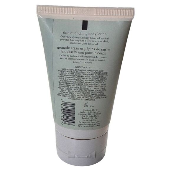 Crabtree & Evelyn POMEGRANATE ARGAN And GRAPESEED Oil Body Lotion 1.7 FL OZ - Picture 2 of 3